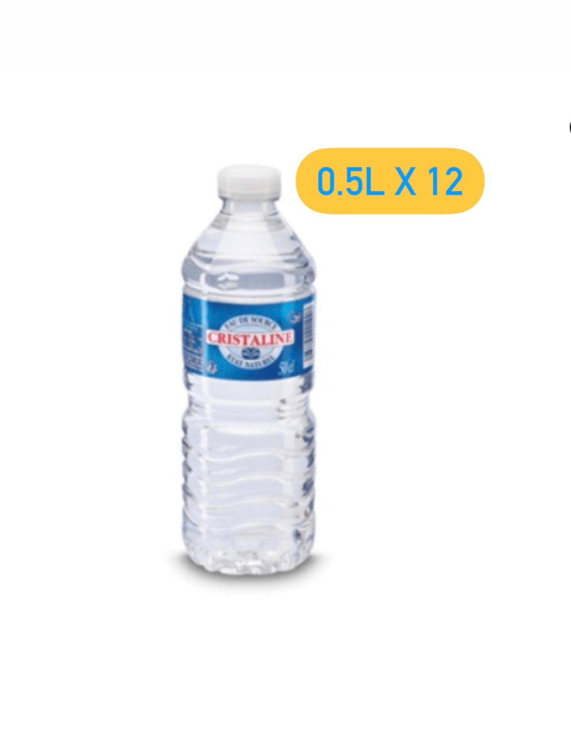 Cristaline Eau de Source 0.5 L – Pack de 12