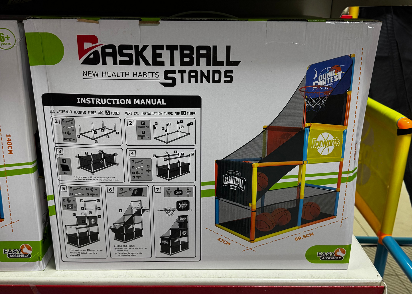 Grand Panier de Basket + 2 Ball