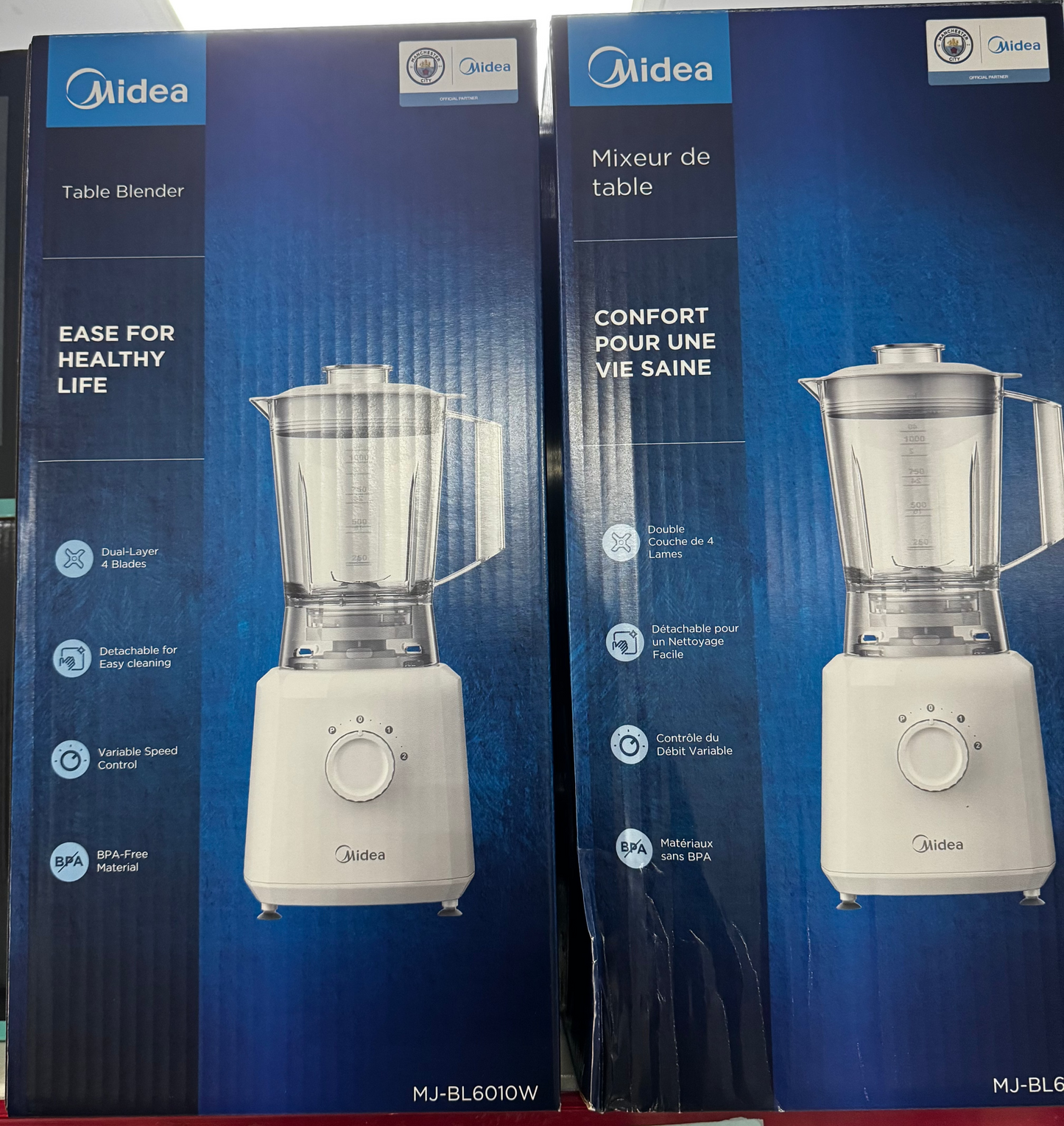 MIDEA MIXEUR - BLANC - 2 VITESSES - 1.5 L - MJ-BL6010W