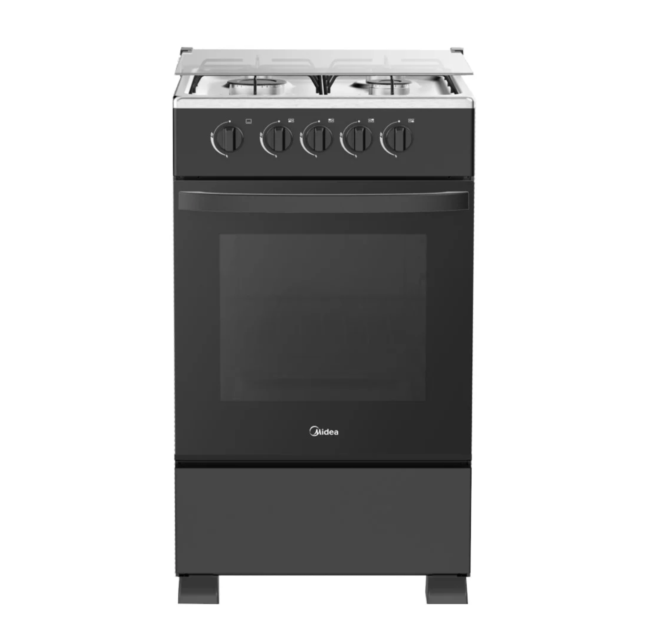 Midea Gazinière - 4 Feux - 50 x 55 - Vitre – SP5055T082-B | SP5055T082-S