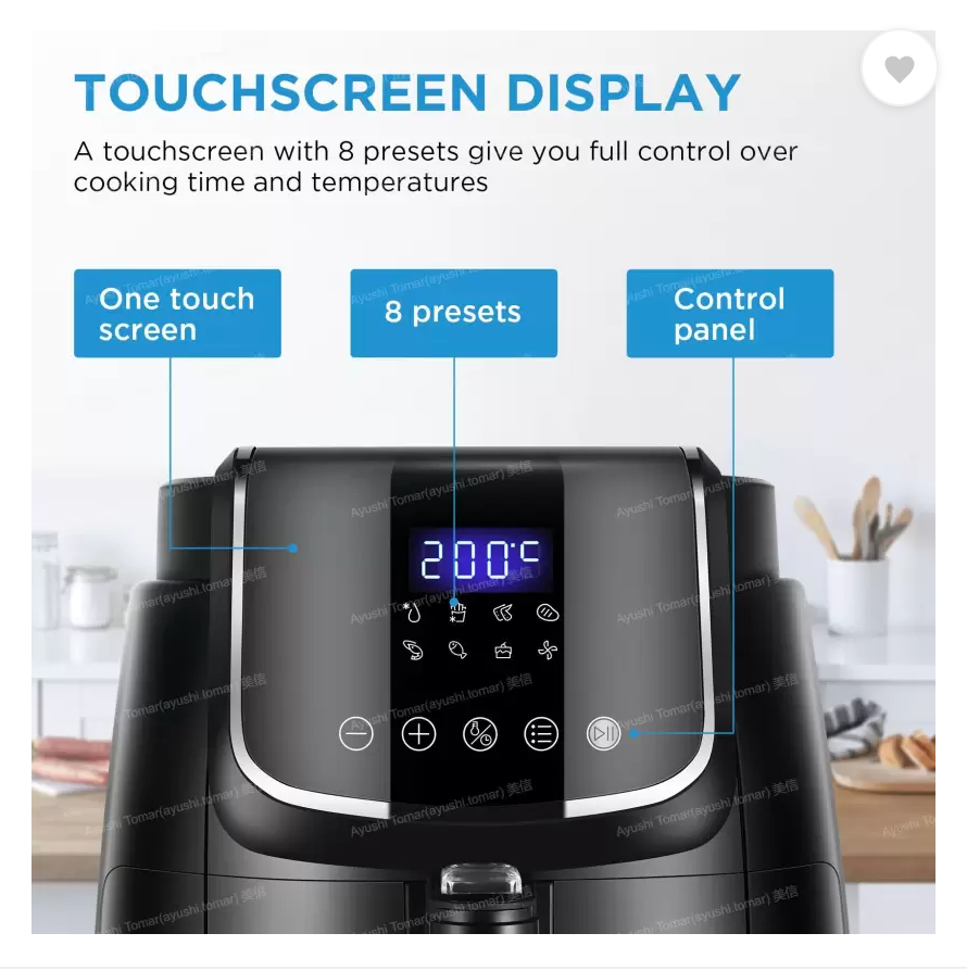 MIDEA FRITEUSE A AIR - NOIR - OIL FREE - 4 LIT - MF-CN40D2