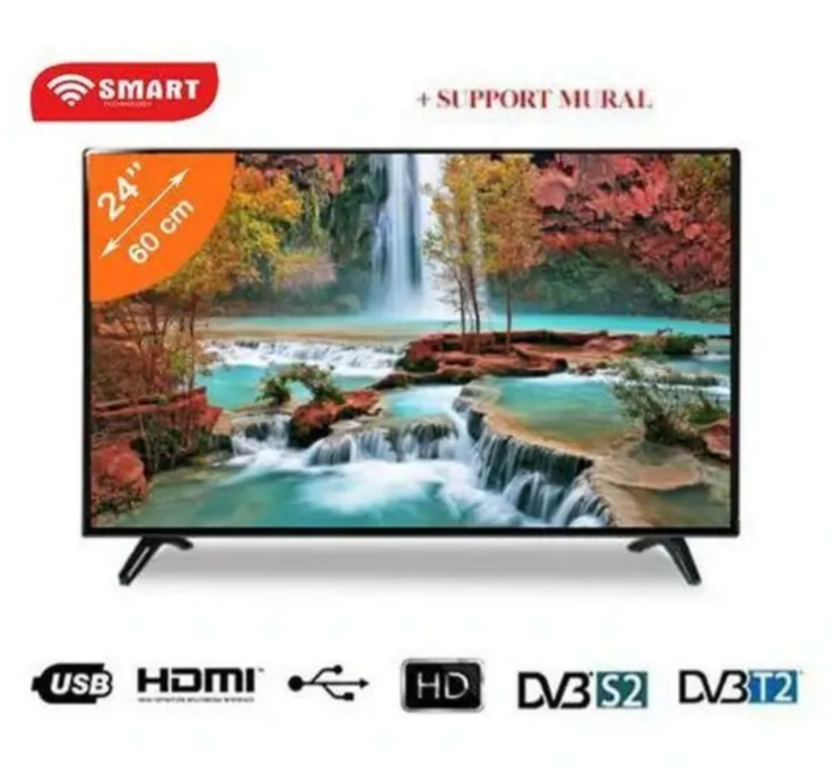 Smart Technology TV LED HD – 24″ - Sans Decodeur – STT-2491HA