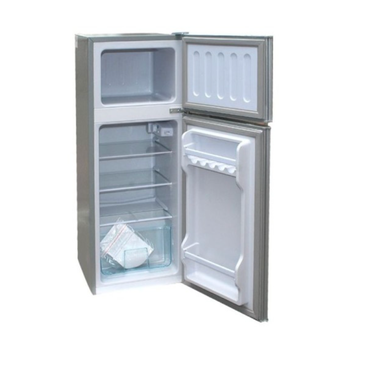 NASCO REFRIGERATEUR - 2 PORTES - 202 L - CLE - ECONOMIE D'ENERGIE - GRIS - NASF2-250K