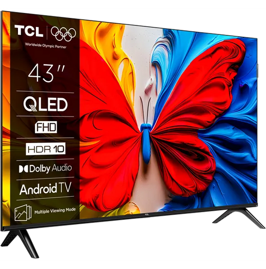 TCL TV QLED 43''  - GOOGLE TV - 4K HDR 10 - UHD - YOUTUBE - NETFLIX - 43S5K