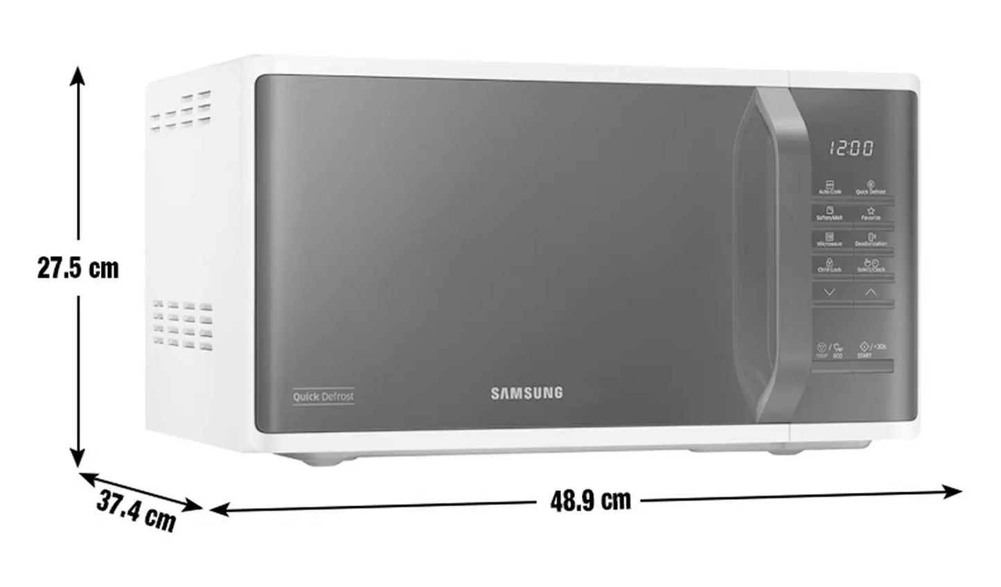 SAMSUNG MICRO-ONDE - NOIR - BLANC - 1150 W - 23 L