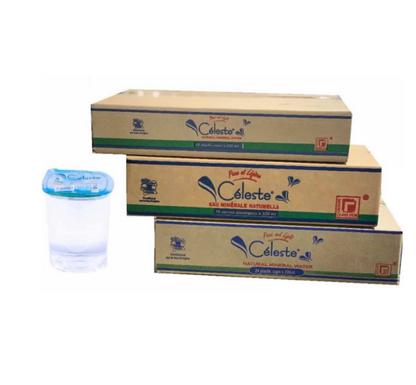 CARTON D'EAU CELESTE GOBELET 250 ML - Pack of 24