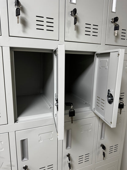 ARMOIRE DE BUREAU HAUTE EN ACIER - 20 PORTES - MK-G034