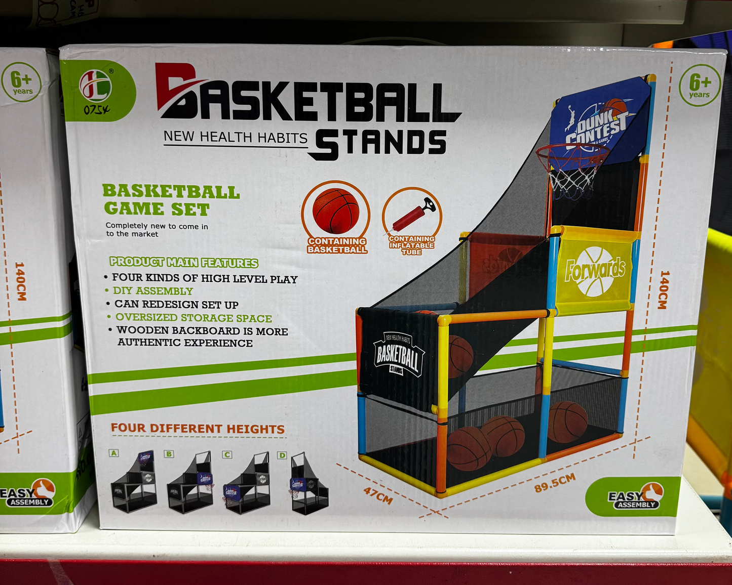 Grand Panier de Basket + 2 Ball