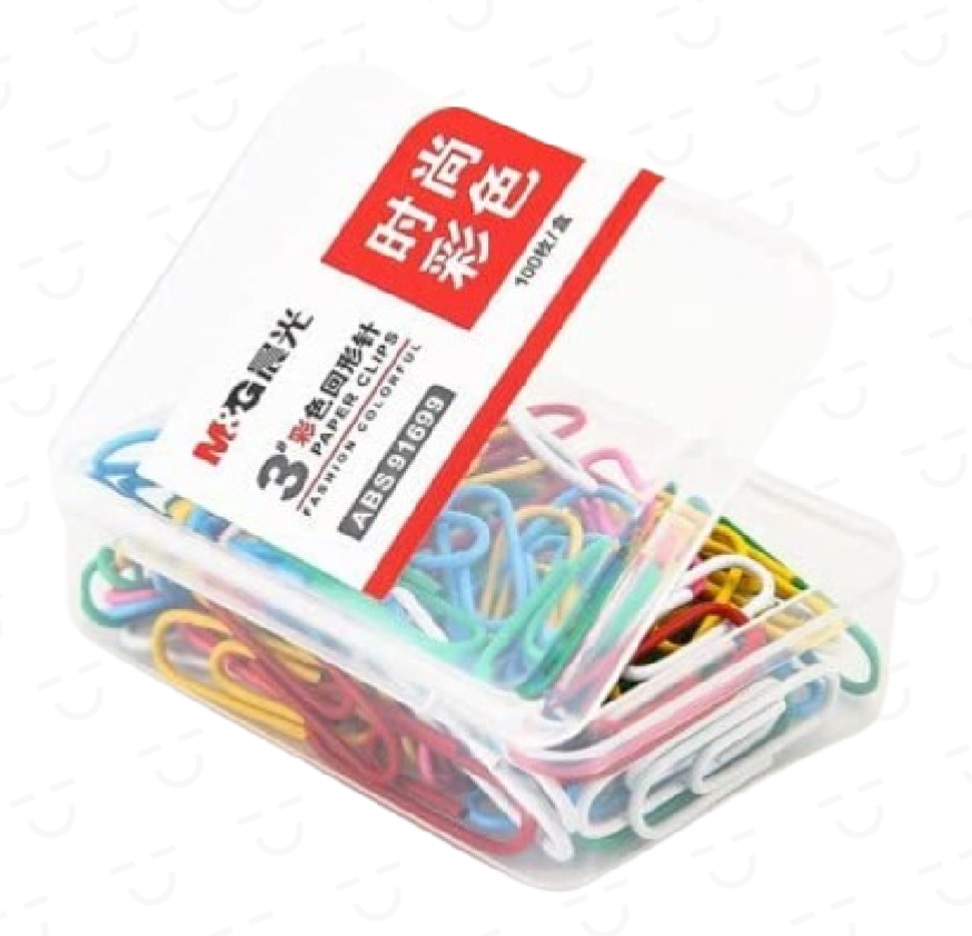 M&G ABS91699 Colorful Paper Clips 100 pcs