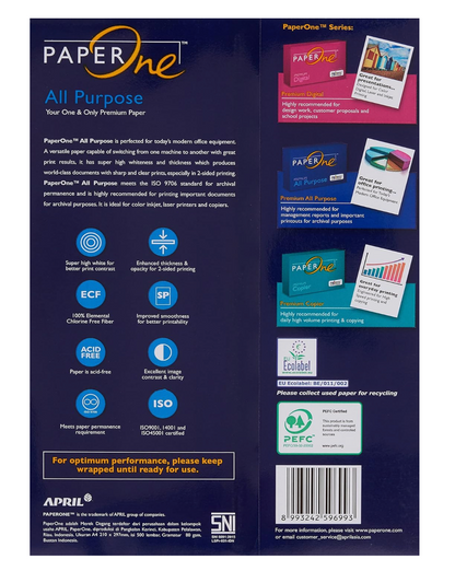 PaperOne All Purpose A4 80 GSM 500 Sheets'