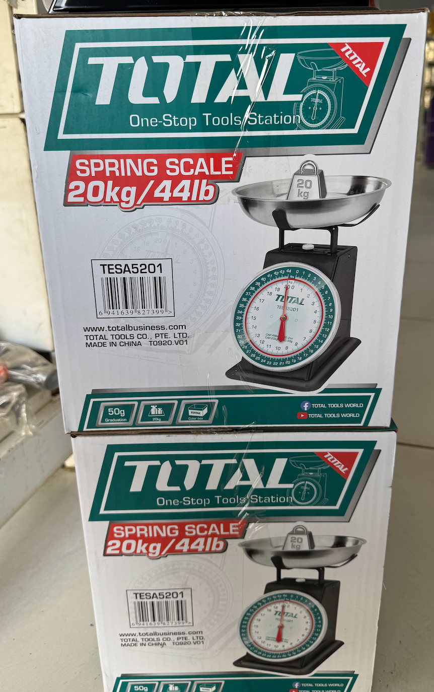 Total Spring Scale Measuring Mechanical Scale 20Kg - TESA5201