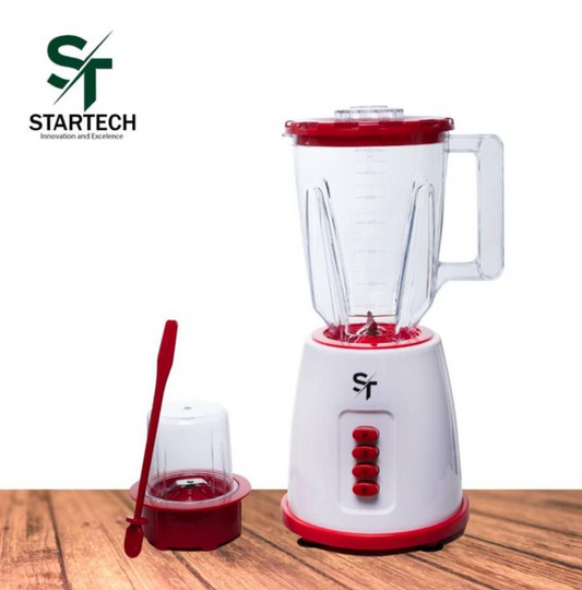 STARTECH Mixeur Blender Avec Moulin Bols STBG-101- 1.5L - Rouge