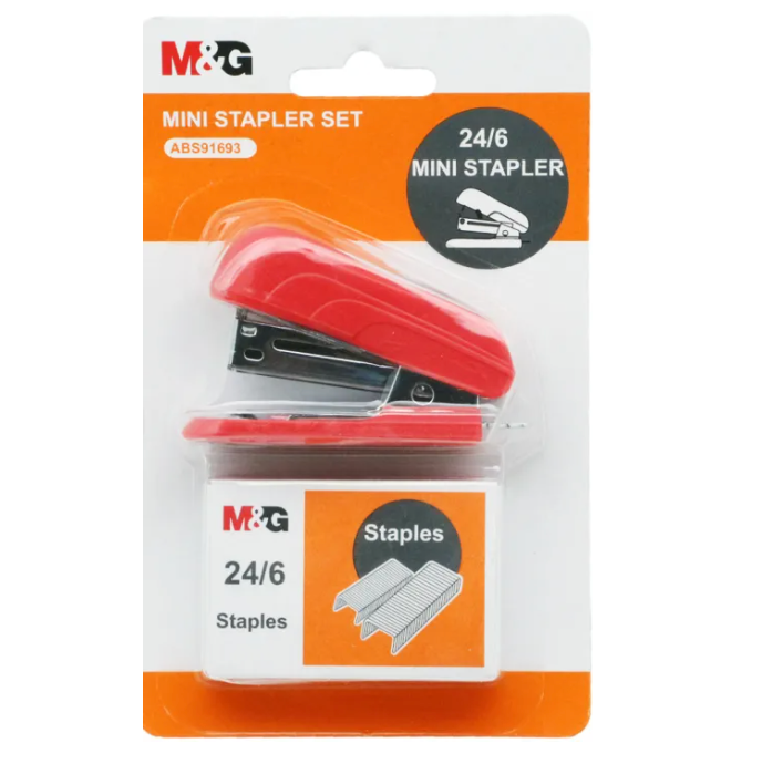 M&G Stapler Mini Set No.35 With Staples (24/6)