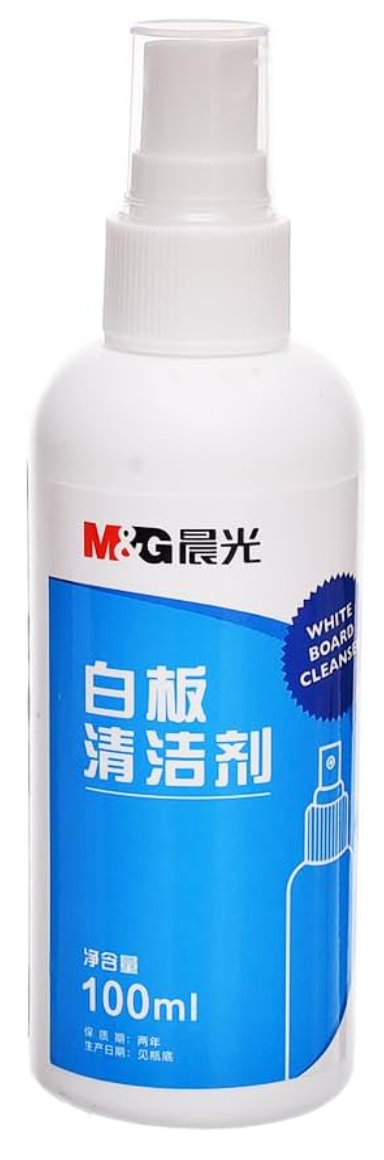 M&G ASC99365 Whiteboard Cleaner Kit 100ml and Cloth - White Blue