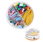 M&G ASC99380 Colorful Office Set 4 in 1 (clip, rubber band, pin)