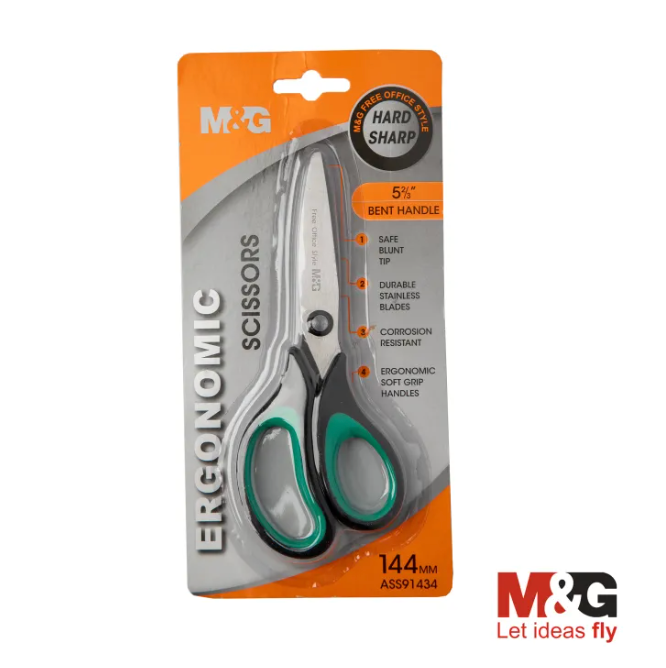 M&G ASS91434 Ergonomic Scissors 144 mm Multicolor