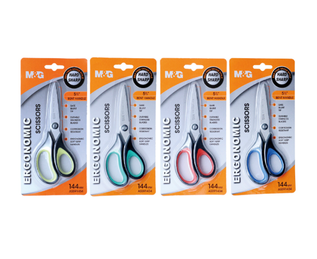 M&G ASS91434 Ergonomic Scissors 144 mm Multicolor