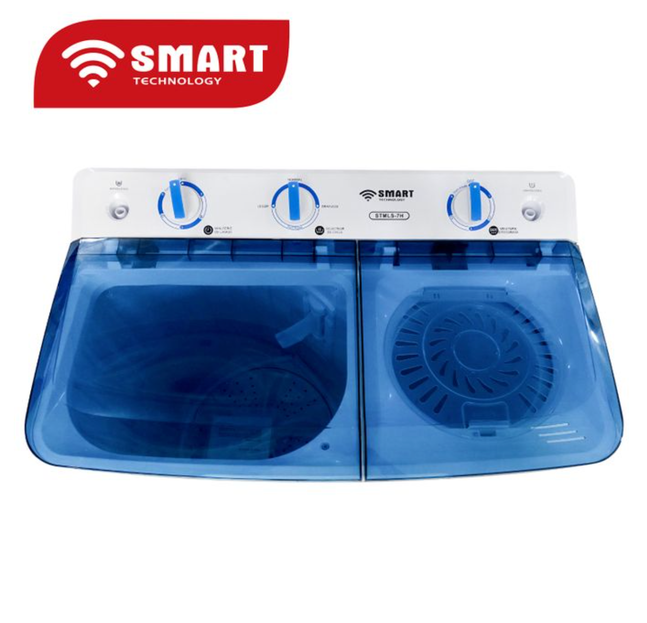 SMART MACHINE A LAVER - 7KG - TWIN-TUB - BLUE/BLANC - STMLS-7H