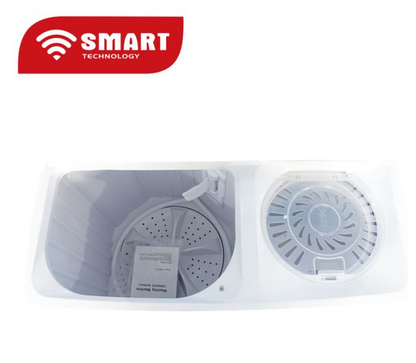 SMART MACHINE A LAVER - 7KG - TWIN-TUB - BLUE/BLANC - STMLS-7H