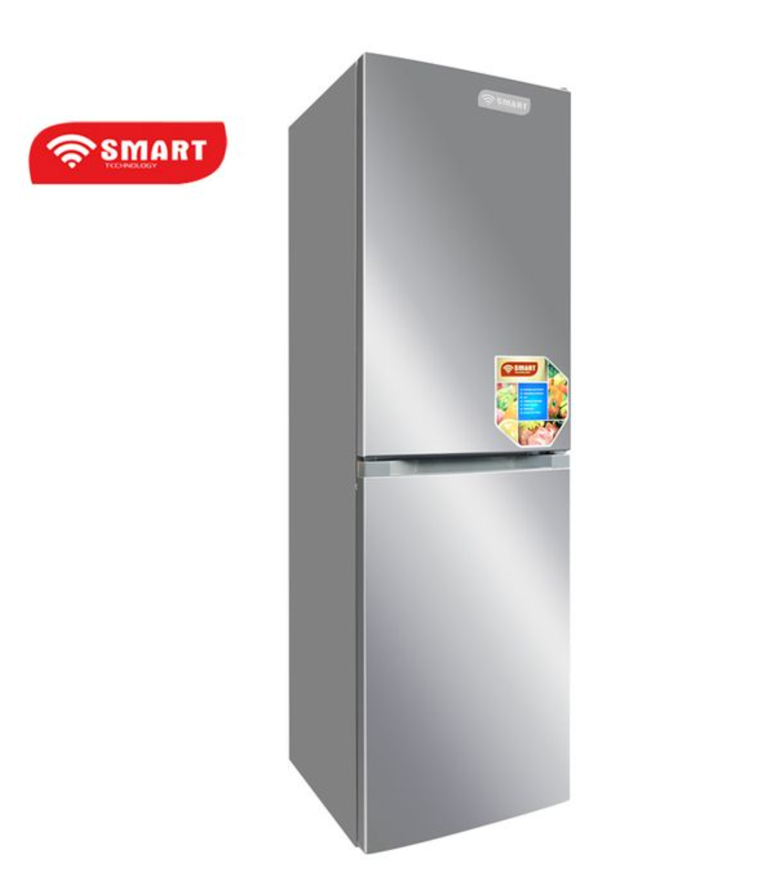 SMART Technology Réfrigérateur Combiné - 253 L - Inox - STCB-304M