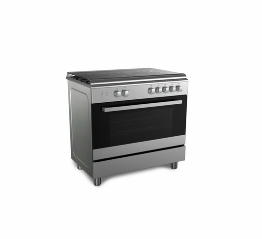 Midea Gazinière 5 Feux - 90x60 - STAINLESS STEEL / ROTISSERIE - GAZ_VESTA-P48