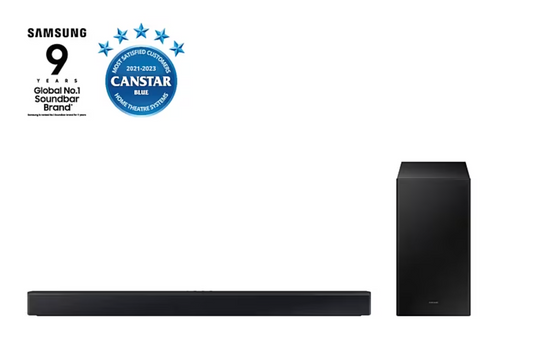 SAMSUNG BARRE DE SON SANS FIL - 2 BAFFES - NOIR - HW-C450/XA