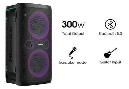 HISENSE PARTY SPEAKER SYSTEM - 300W - KARAOKE - HP110