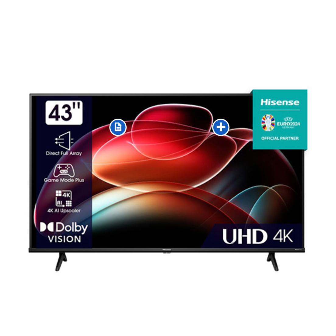 HISENSE TV LED SMART VIDAA 43'' - 4K ULTRA HD - NETFLIX - GAME MODE - H43A6K