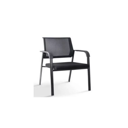 CHAISE VISITEUR 55x56x85cm NOIR REF Q888