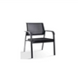 CHAISE VISITEUR 55x56x85cm NOIR REF Q888