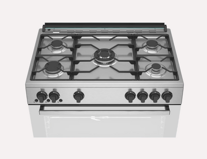 BEKO GAZINIÈRE 5 FEUX - INOX - 90CM - FOUR À VENTILATION – BEKO_GGR15115DXNS