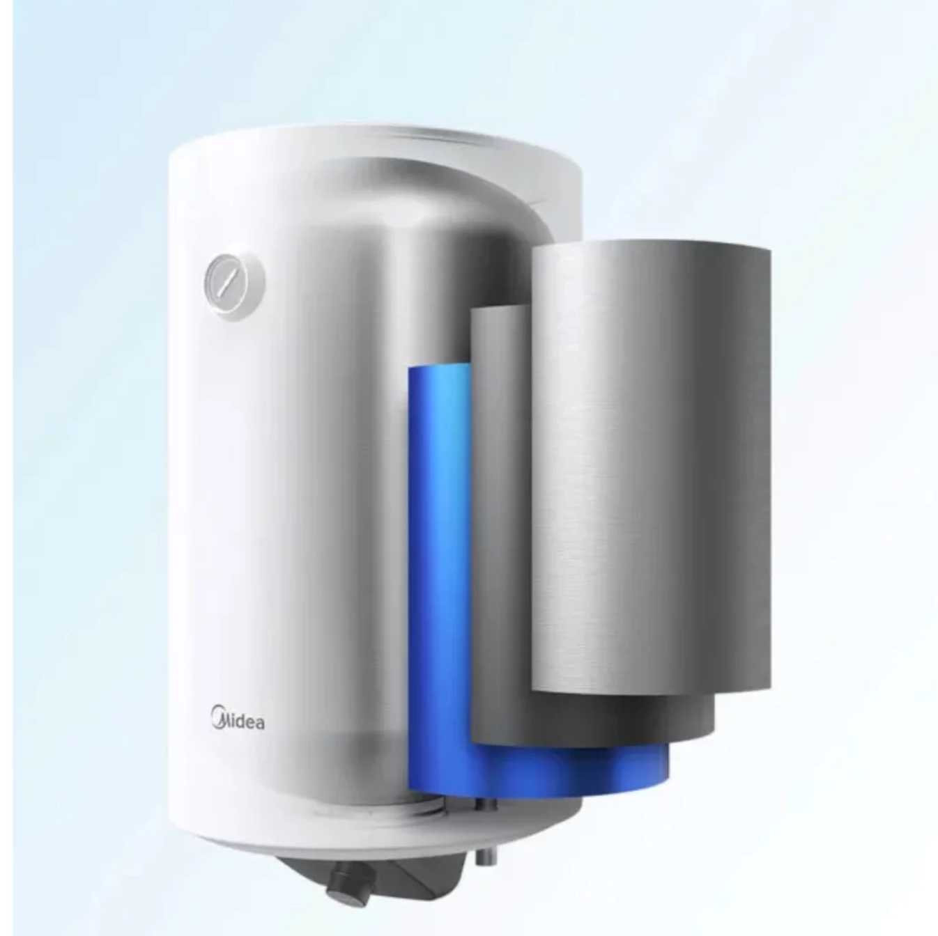MIDEA CHAUFFE EAU ELECTRIQUE VERTICAL - 1500W - 30L / 50L / 80L / 100L