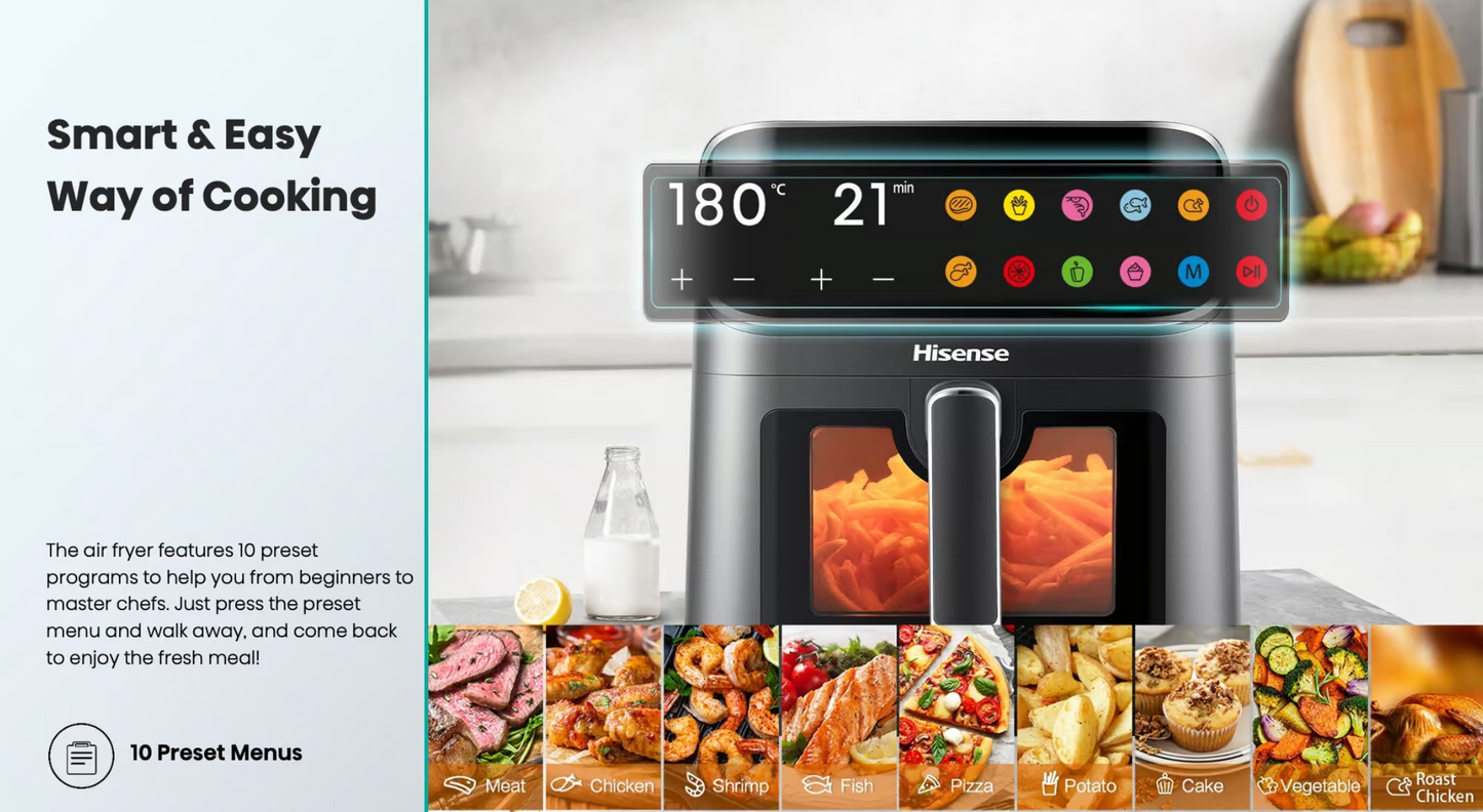 HISENSE FRITEUSE A AIR 6.7L NET - DIGITAL - H06AFBS2S3