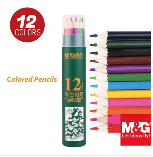 M&G Crayons de couleur - Pack de 12
