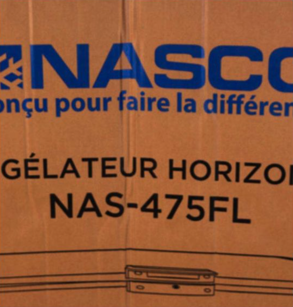 NASCO Congélateur Horizontal - 1 porte – 475 L – NAS-475FL / NAS-475FL-DS