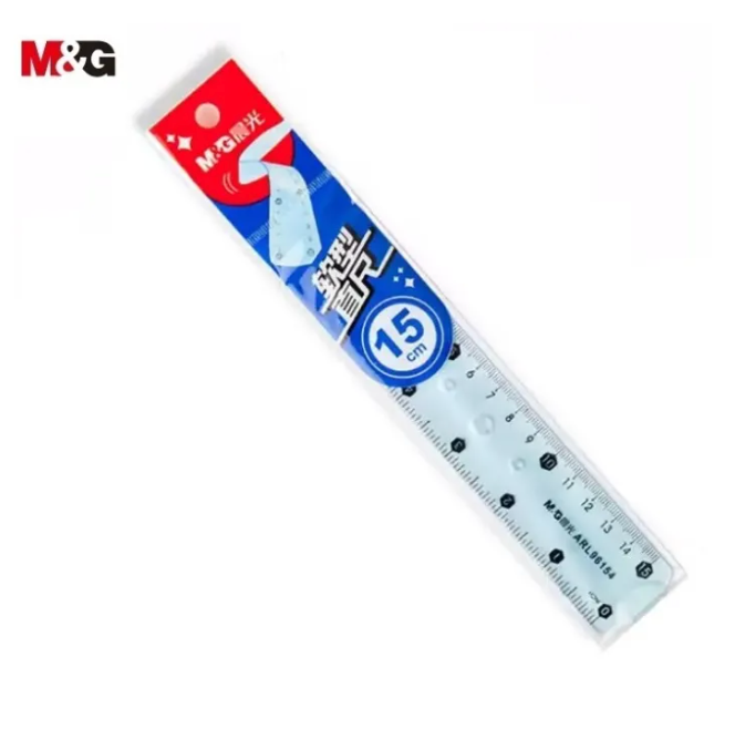 M&G Règle Flexible Plastic - 30cm/15cm