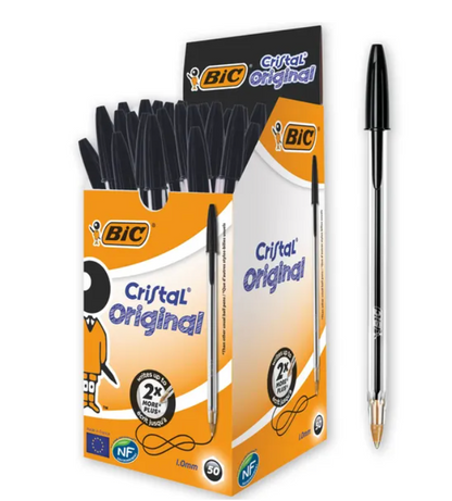 BIC Cristal Medium Ball Point Pens