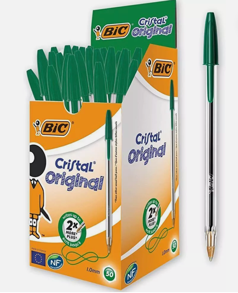 BIC Cristal Medium Ball Point Pens