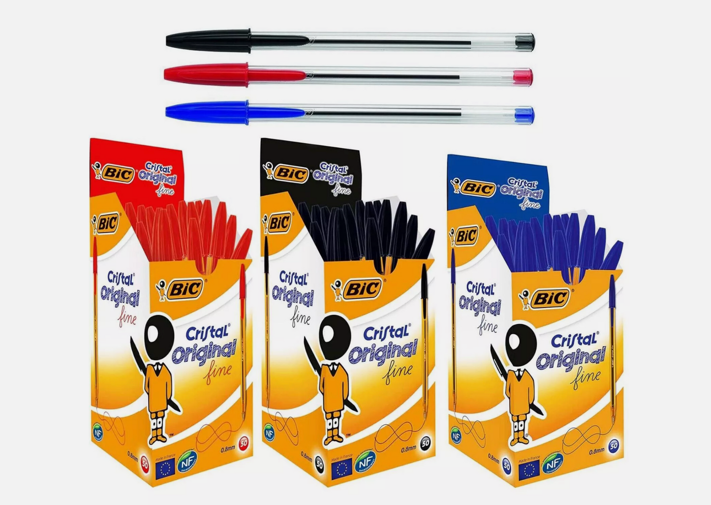 BIC Cristal Medium Ball Point Pens