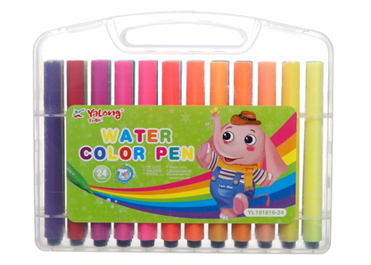 Watercolor Brush Pen Complet - Multi-couleur - 24pcs