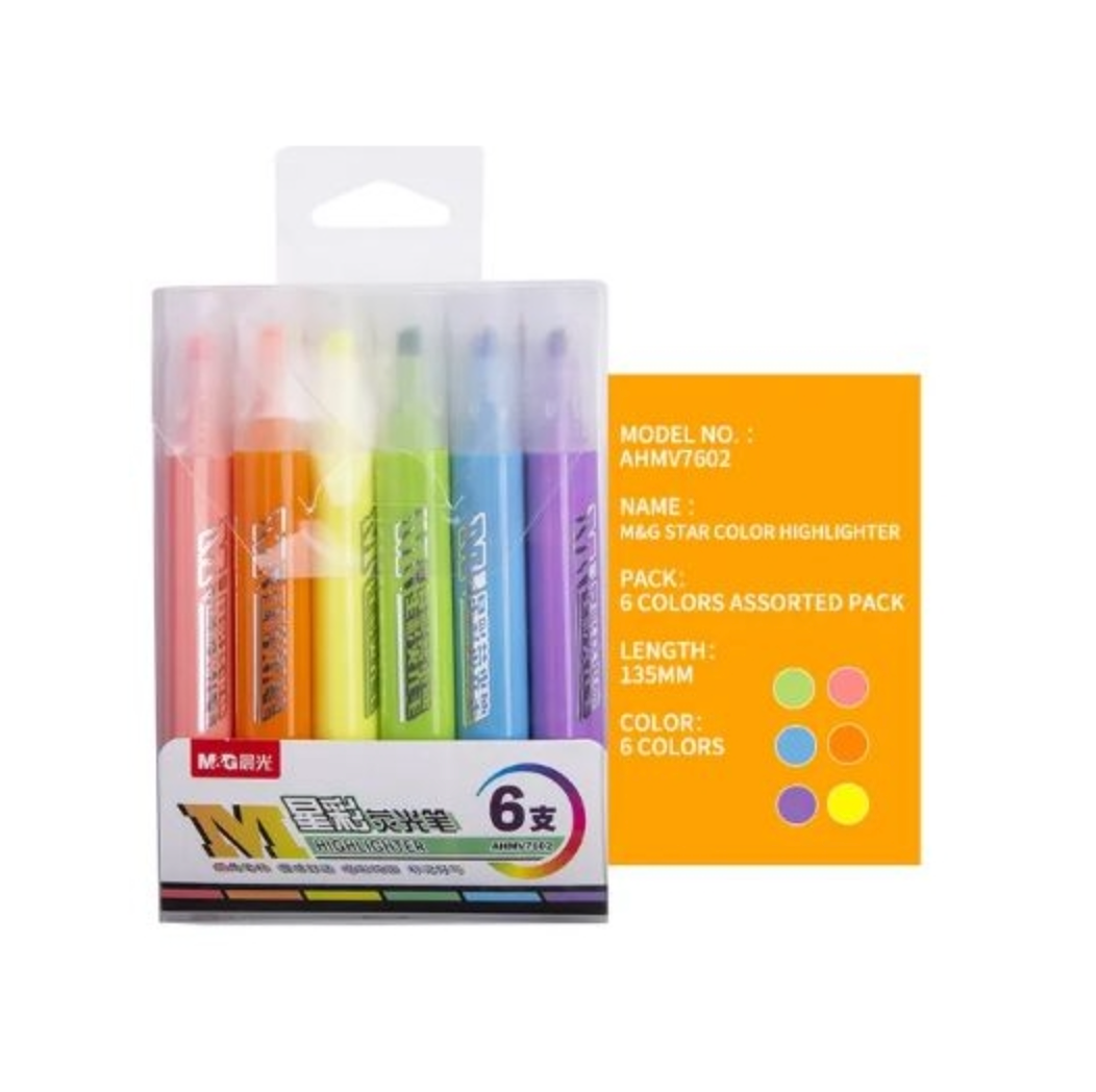 M&G Surligneur Jumbo Triangle Assorti - 6pcs