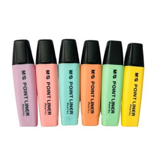 M&G Surligneur Multi-couleur Pastel