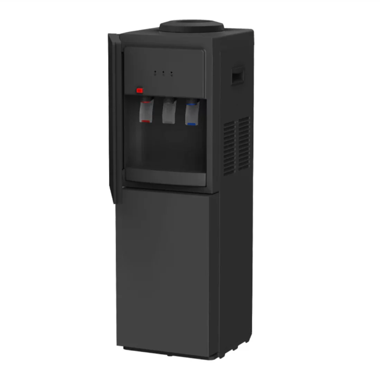 MIDEA DISTRIBUTEUR D’EAU – 3 ROBINETS - ARMOIRE SPACIEUX DE 20LT - NOIR / BLANC