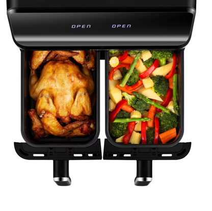 HISENSE Double Friteuse Air Fryer 8L DIGITAL - H08AFBK2S1