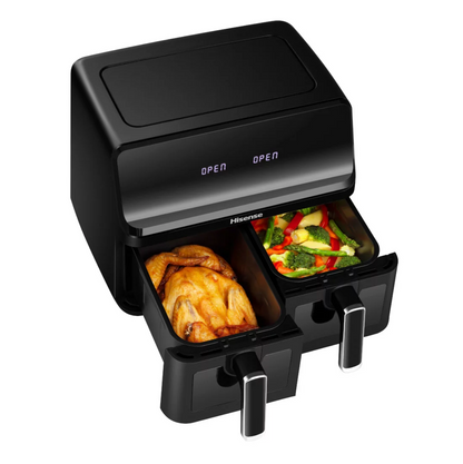 HISENSE Double Friteuse Air Fryer 8L DIGITAL - H08AFBK2S1