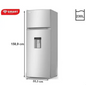 SMART Technology Réfrigérateur Combiné - 230 L + Fontaine - STR-300WH