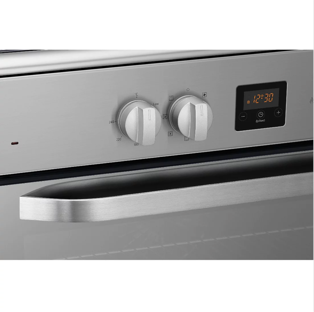 SAMSUNG Gazinière 5 feux - Allumage automatique – Rôtisserie – NY90T5010SS/FA