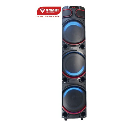 SMART TECHNOLOGY BOOM BOX - 1 METRE 45 - Bluetooth / USB / AUX / 2 Micros - 1 Télécommande / 10 000W - STHP-3100E