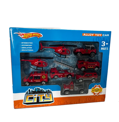 City collection de Voiture - pack de 8