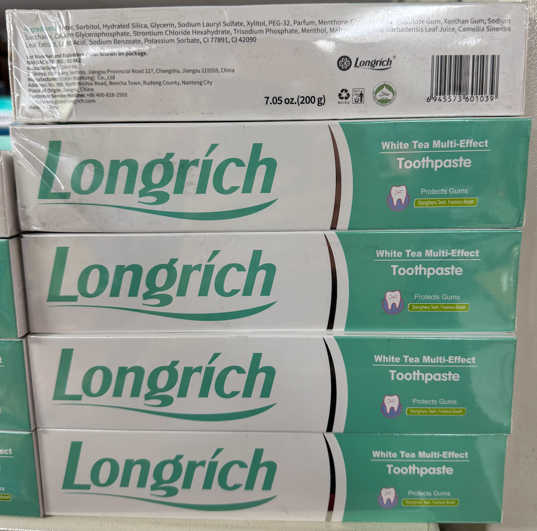 Longrich Pâte Dentifrice au Thé Blanc 200g